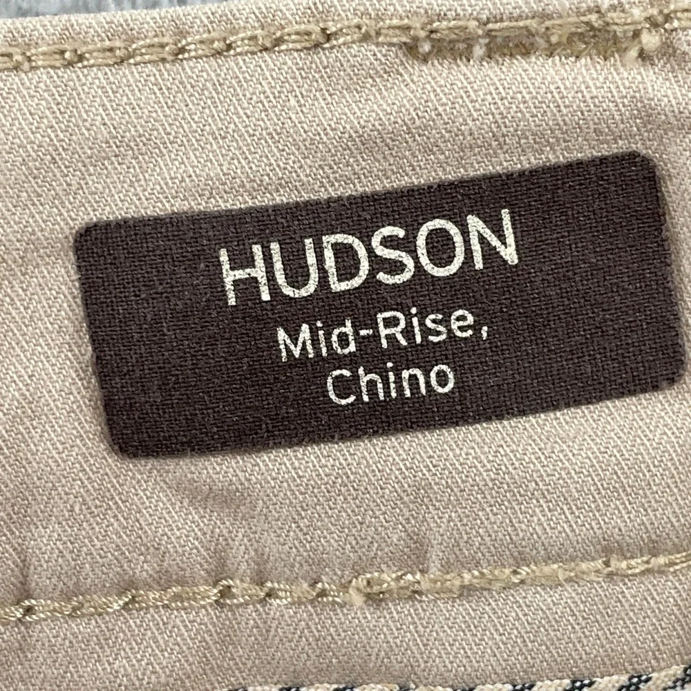 34 Heritage Chino Mens 38x34 Tan Hudson Mid-Rise Stretch Cotton Casual Pants - Picture 4 of 11